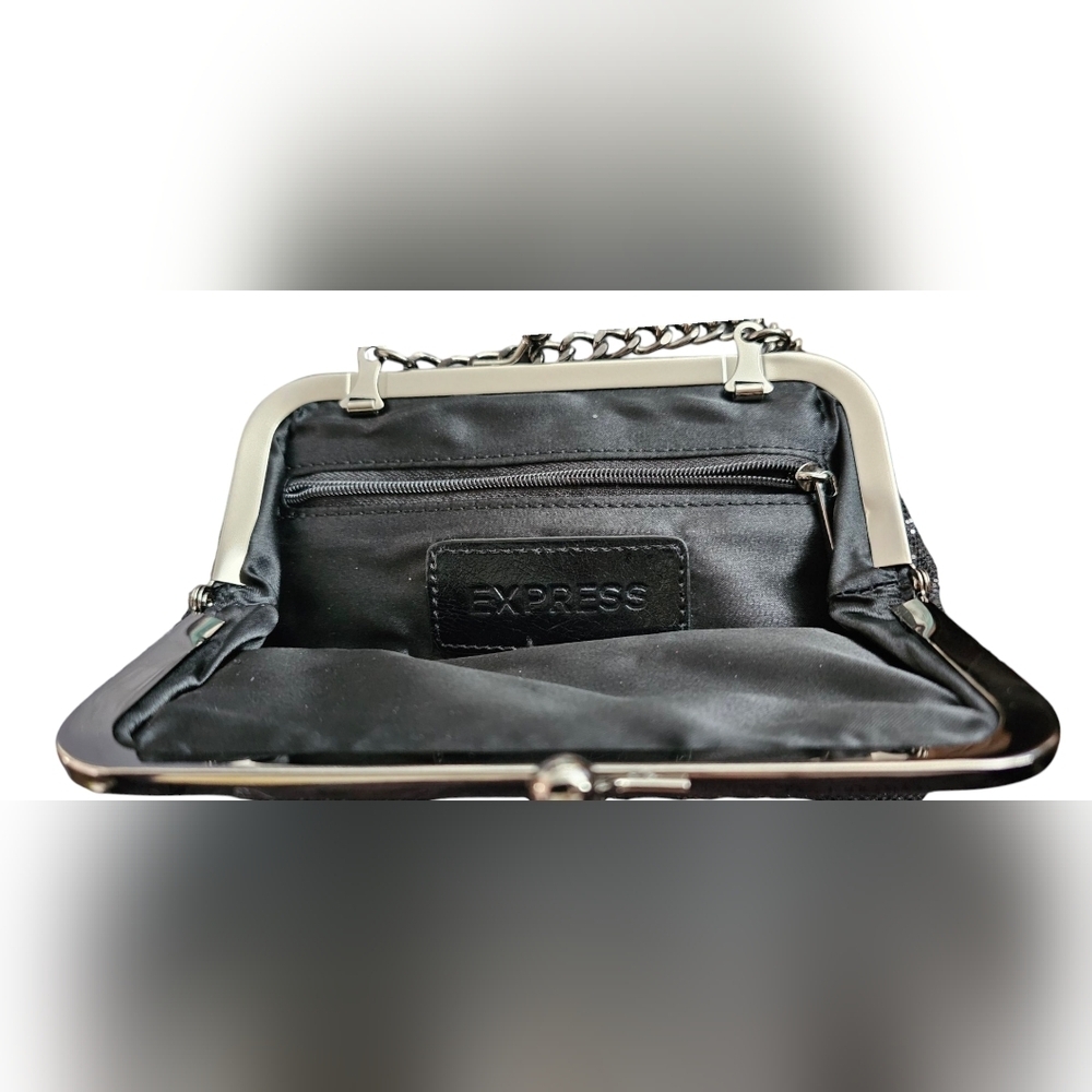 Express-Glittery Micro Sequins Elegant Party/Cocktail Chain Shoulder Bag/Clutch - Picture 3 of 9